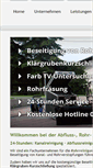 Mobile Screenshot of kanalreinigung-graesel.de